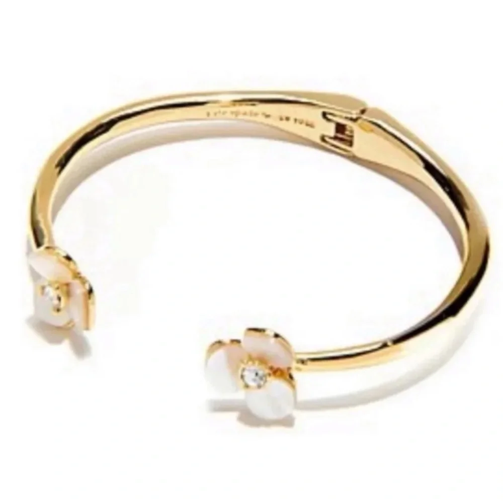 $78 Kate Spade disco pansy cuff bracelet - Picture 9 of 11